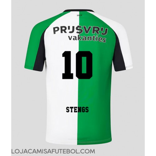 Camisa de Futebol Feyenoord Calvin Stengs #10 Equipamento Alternativo 2024-25 Manga Curta